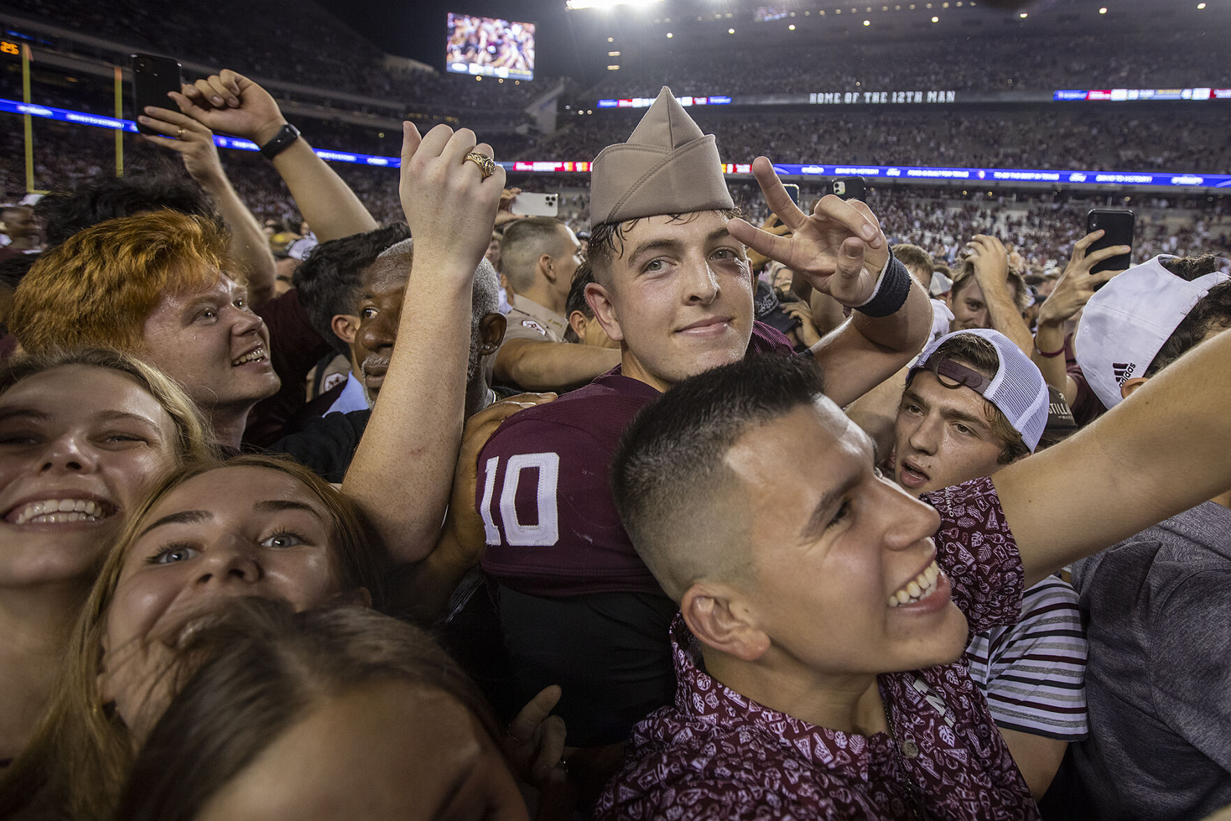Aggies celebration miller eight